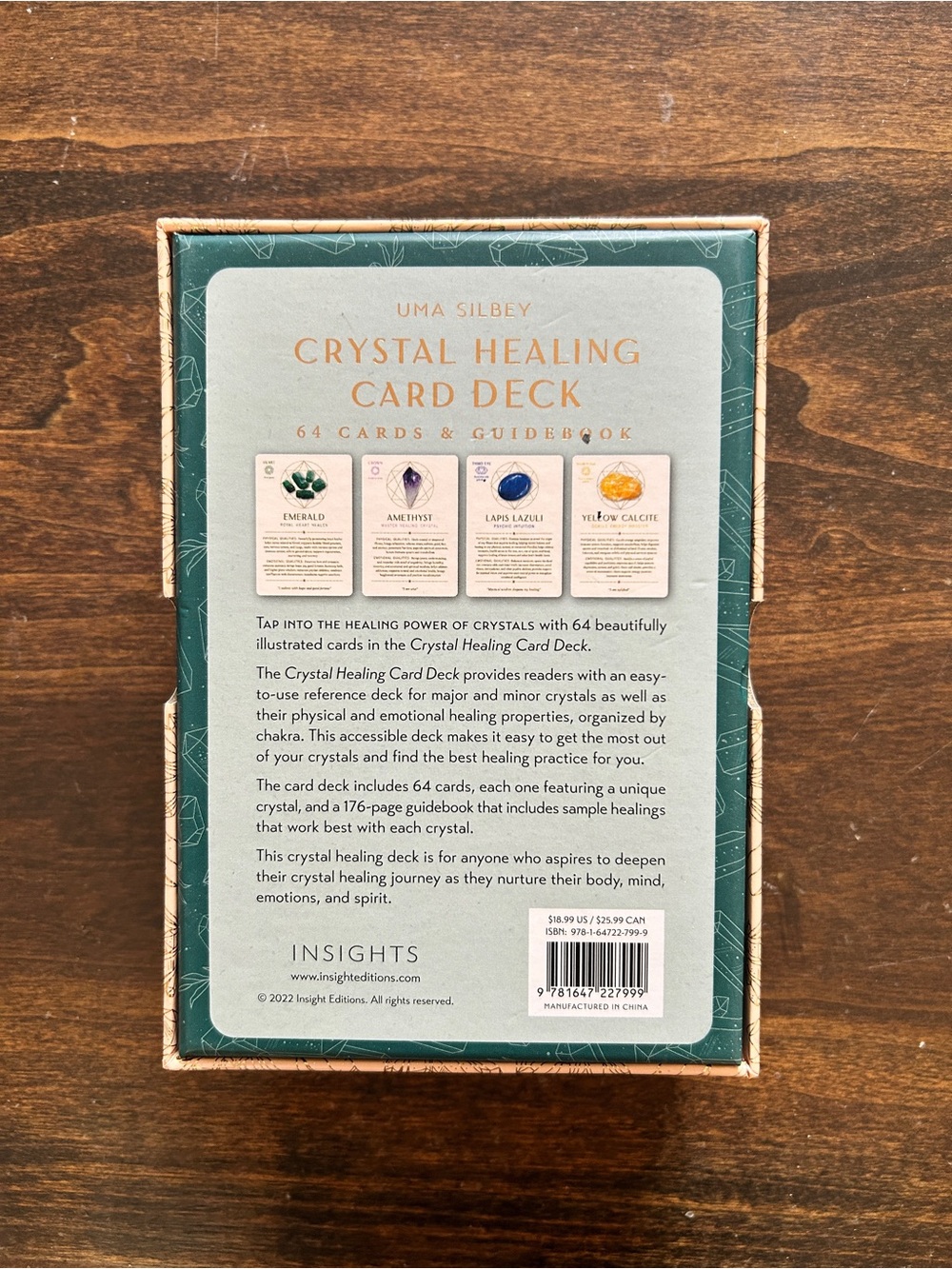 Crystal Healing Card Deck & Guidebook - Picture 2 of 3